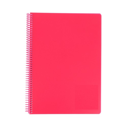 Cuaderno A5 polipropileno 80h 90gr, pauta 3 espiral surtido. AUCHAN