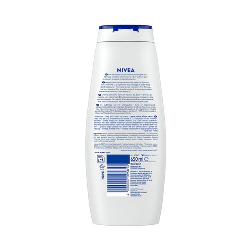 NIVEA Creme soft Gel crema para ducha o baño 650 ml.