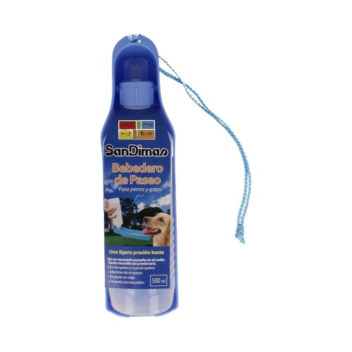 SANDIMAS Bebedero de paseo para mascotas SANDIMAS 500 ml. 1 ud.