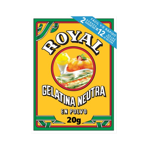 ROYAL Gelatina en polvo neutra 20 g.