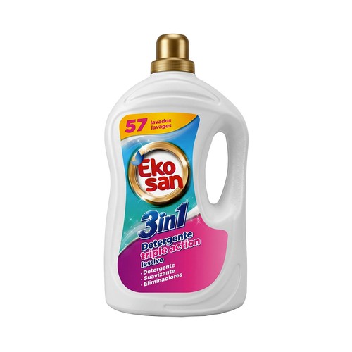 EKOSAN Detergente líquido 3 en 1 - 2,6L