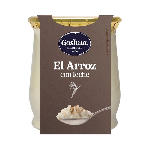 GOSHUA Arroz con leche con un toque de canela y limón,  sin gluten 140 g.
