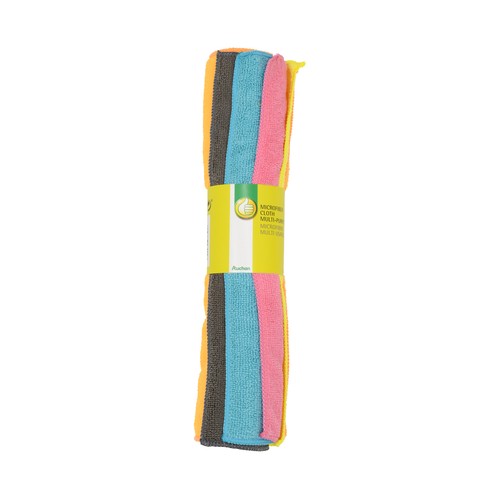5 bayetas de microfibra de 30x35 cm, PRODUCTO ECONÓMICO ALCAMPO.