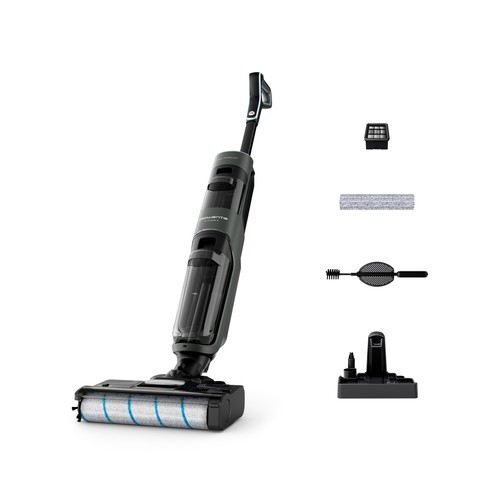 Fregona eléctrica ROWENTA X-clean 4 GZ5035, autonomía hasta 50 min, sistema de autolimpieza, pantalla control inteligente.