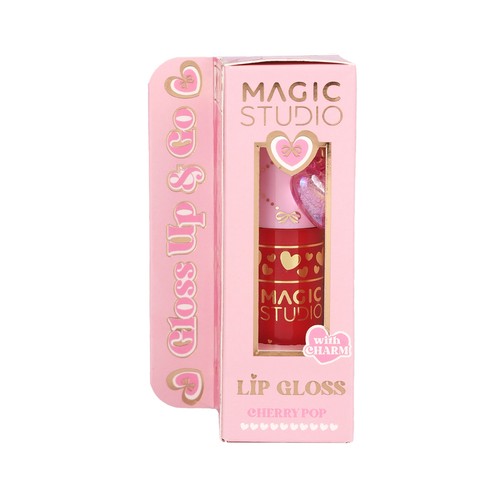 MAGIC STUDIO Brillo de labios con llavero y color (cherry pop,  pink glaze o rosé whip).