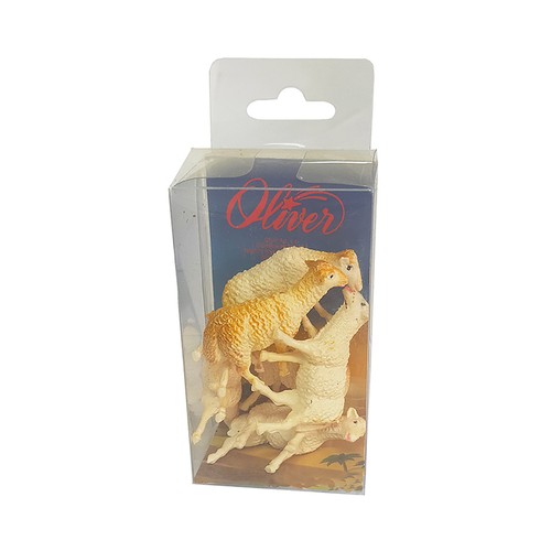 Set Figuras Rebaño de Corderos para Belén de Navidad, OLIVER ART