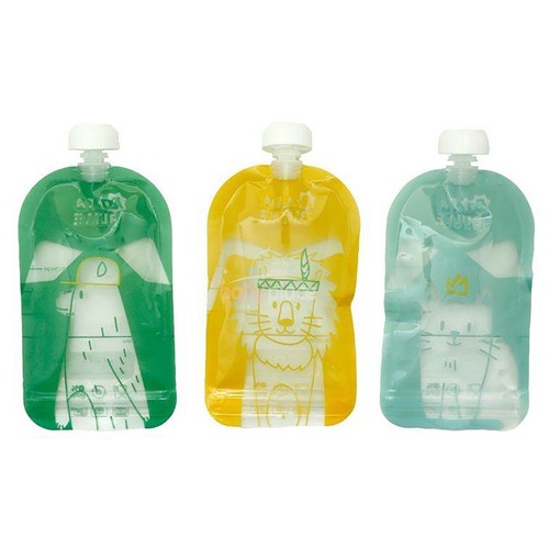 Set de 15 bolsitas de comida reutilizbles, BABYMOOV