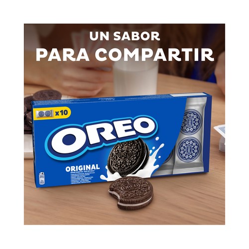 OREO Original Galletas de chocolate rellenas de crema de vainilla 5 uds. 44 g.