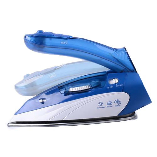 Plancha de viaje QILIVE Q.5543, potencia 1100W, mango plegable.