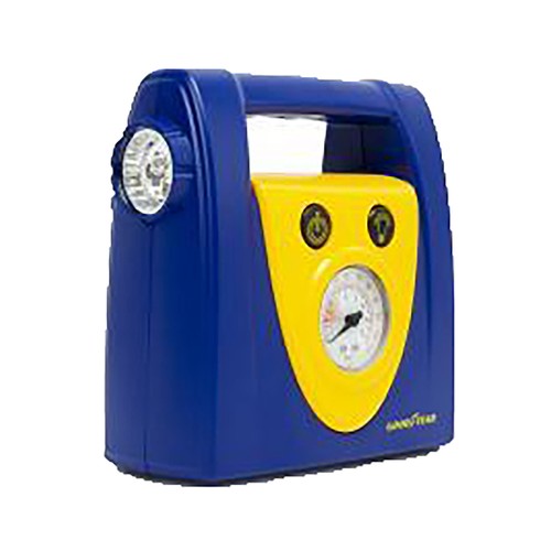Mini compresor de aire para coche GOODYEAR, 120 PSI, 12v.