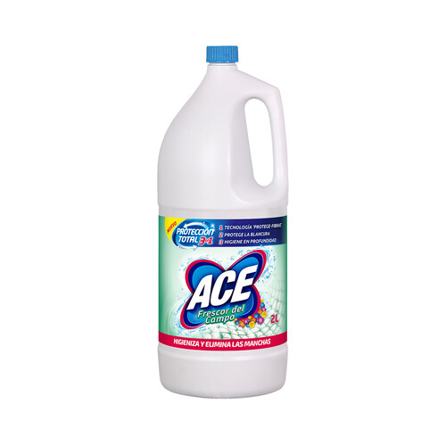 ACE Lejía perfumada con protección total 3 en 1 ACE Frescor del campo2 l.