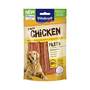 VITAKRAFT Snacks naturales para perros tiras de pollo VITAKRAFT 80 gr.