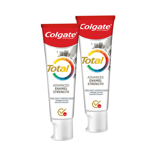 COLGATE Total advanced esmalte sano Pasta de dientes con flúor y acción reparadora del esmalte 75 ml.