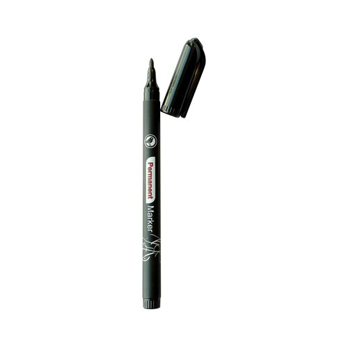 Marcador Permanente Fino Negro ALCAMPO