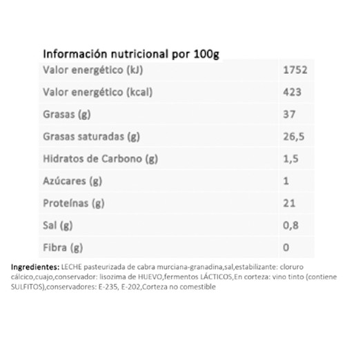 TÍO RESTI Queso murciano al vino 220 g.
