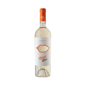 MINI KISS Vino blanco Moscato elaborado en Italia botella 75 cl.