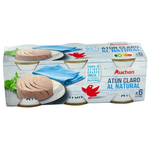 Atún claro al natural PRODUCTO ALCAMPO 6 uds. x 56 g.