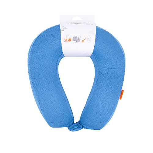 Cojín de cuello para viaje, color azul, ALCAMPO.