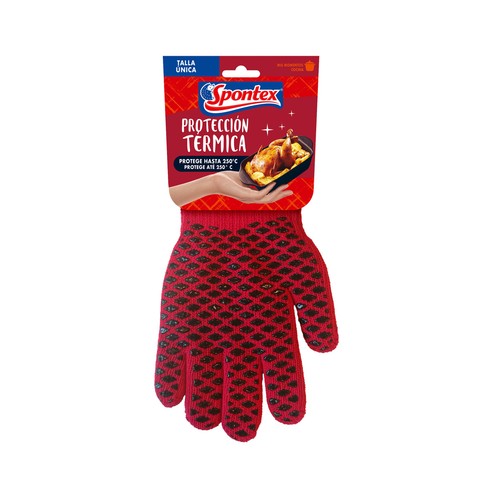 SPONTEX Guantes de protección térmica, talla única SPONTEX
