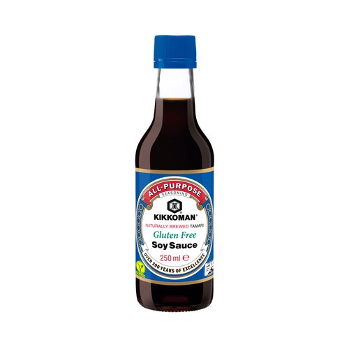 KIKKOMAN Salsa de soja sin gluten frasco de 250 ml.