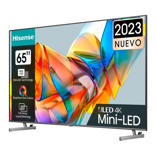 Televisión 139,7 cm (55") MINI LED HISENSE 55U6KQ 4K, HDR10+, SMART TV, WIFI, BLUETOOTH, TDT HD, USB reproductor, 3HDMI, 60HZ.