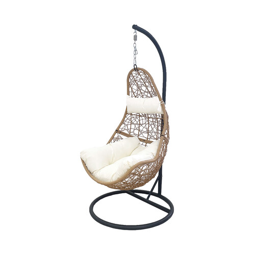 Sillón Colgante Modelo Basic Acero/Ratán Alcampo ¡Haz