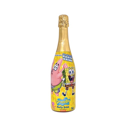 ESPADAFOR Bebida refrescante con azúcares y edulcorante, Bob Esponja Patricio 75 cl