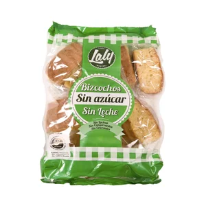LALY Bizcochos sin azúcar añadido, sin lactosa 450 g.