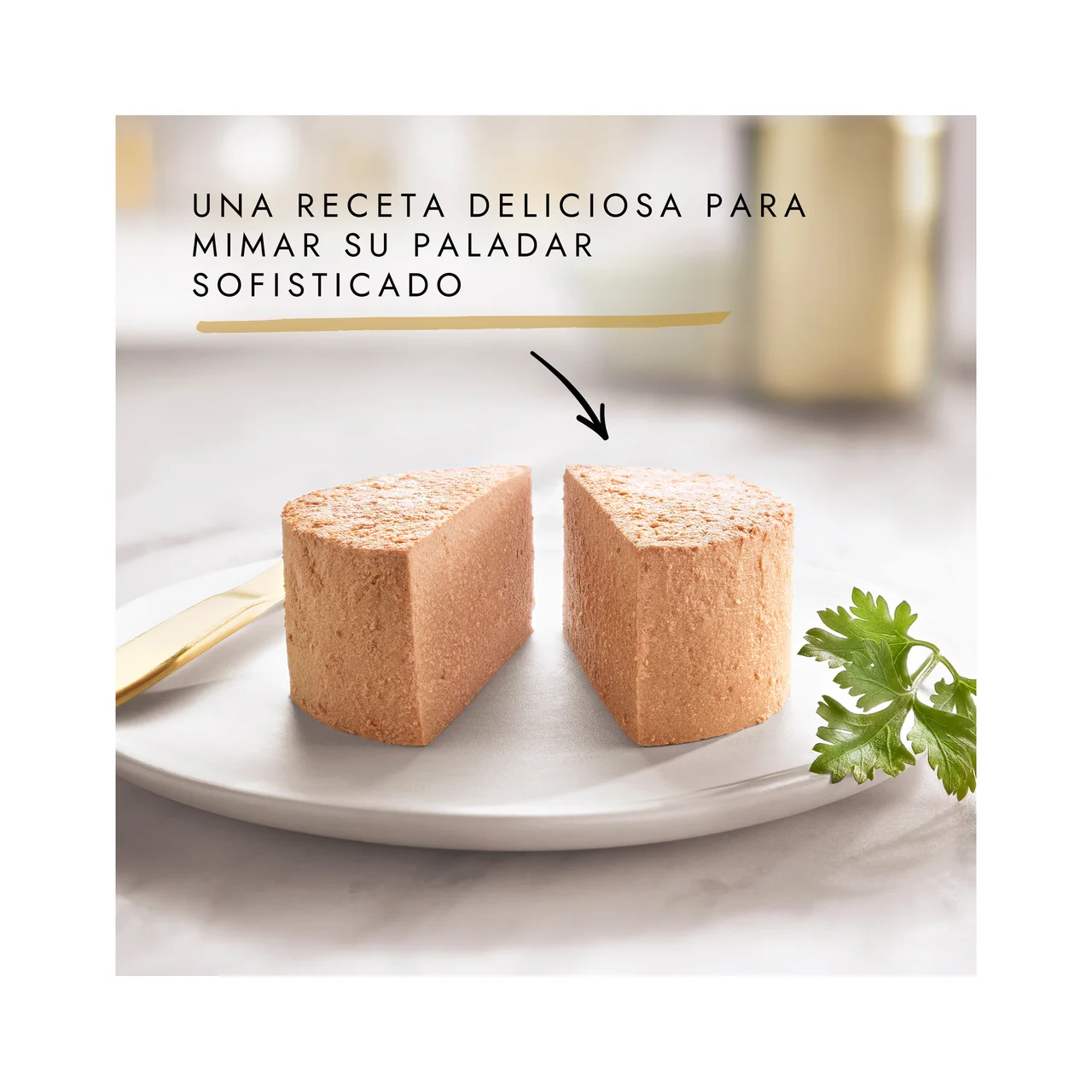 Gold Comida para gatos húmeda a base de mousse de pescado 8 uds. de 85 gr.