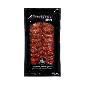 COVAP Chorizo de bellota ibérico, cortado en finas lonchas COVAP Esenciaúnica 60 g.