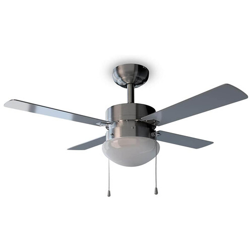 Ventilador de techo CECOTEC Energysilence Aero 450, 50W, diámetro 106cm, 4 aspas reversibles, luz, 