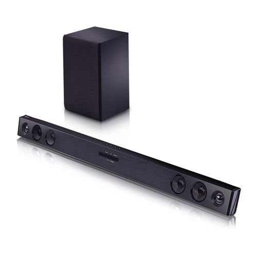 Barra sonido 2.1 LG SQC2 300W, BLUETOOTH, 3USB reproductor, entrada óptica de audio.