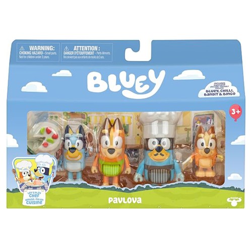 Chef pack 4 figuras, BLUEY