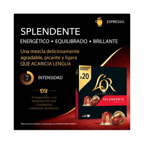 L´OR Café cápsulas splendente I7 20 uds 104 g.