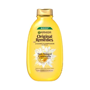 ORIGINAL REMEDIES Sun-kissed de Garnier Champú iliminador para cabellos rubios o con mechas 600 ml.