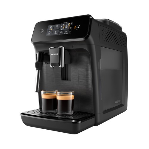 Cafetera espresso superautomática PHILIPS EP1220/00, café en grano y molido, molinillo, capacidad 1,8L, espumador.