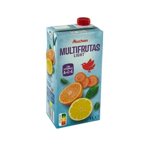 PRODUCTO ALCAMPO Bebida multifrutas a partir de concentrados (con vitaminas A, C y E), sin azúcares añadidos 1 l.