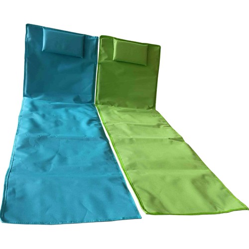 Hamaca plegable con almohada para jardín, piscina o playa, EURASPA.