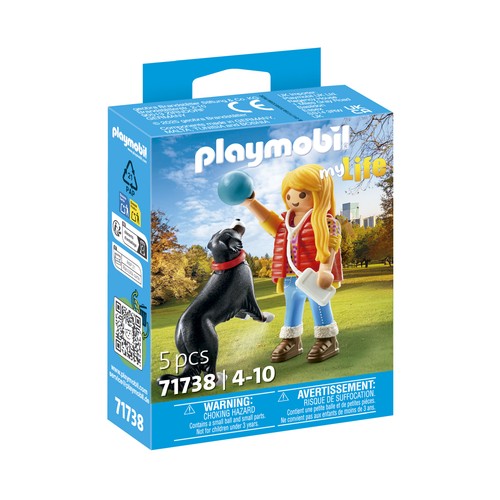 PLAYMOBIL. 71738 Mujer con perro de montaña