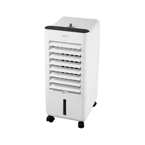 Climatizador evaporativo QILIVE Q.6902, 65W, 3 modos, capacidad 8L, mando a distancia.