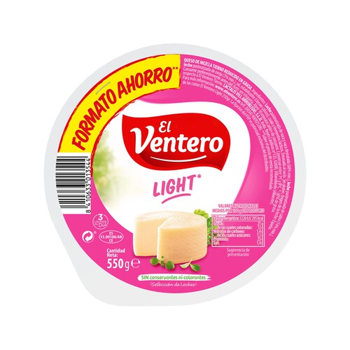 EL VENTERO Queso mezcla tierno light EL VENTERO LIGHT 550 g.