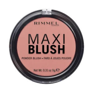 RIMMEL Maxi blush tono 006 Exposed Colorete con textura micro polvo y acabado de larga duración.