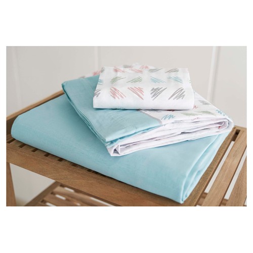 Juego de sábanas estampado para cama de 150cm, polialgodón.