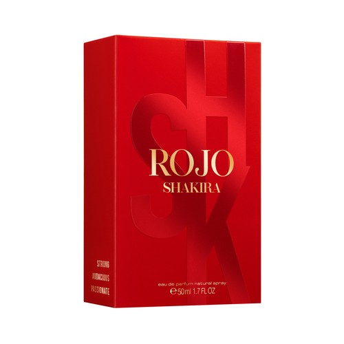 SHAKIRA Rojo Eau de parfum para mujer con vaporizador en spray 50 ml.