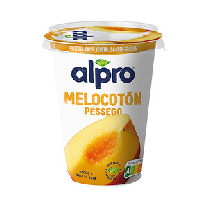 Imagen de ALPRO Especialidad de soja vegetal con fermentos naturales y melocotón 400 g.