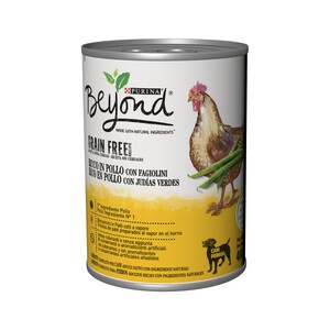 BEYOND Comida para perro húmeda pollo-buey BEYOND GRAIN FREE 400 g.