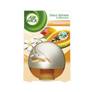 Imagen de AIR WICK Ambientador en forma de bola, aroma de mango y lima AIR WICK 75 ml.