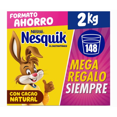 Cacao en polvo NESQUIK de NESTLÉ 2 kg.