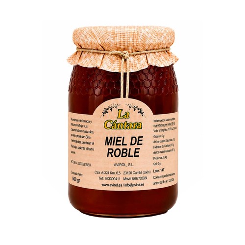 LA CANTARA Miel de roble 500 g.
