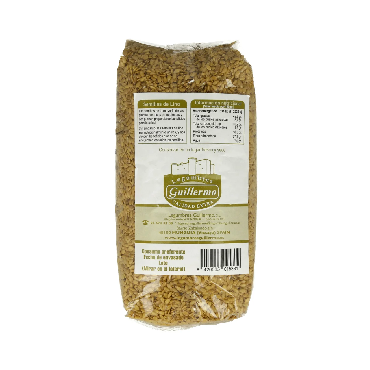 Lino dorado 500 g.